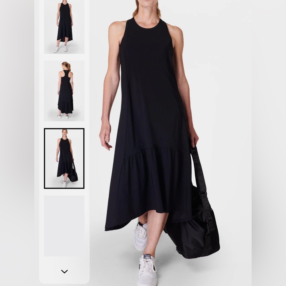 Sweaty Betty Black Explorer Ace Midi Dress